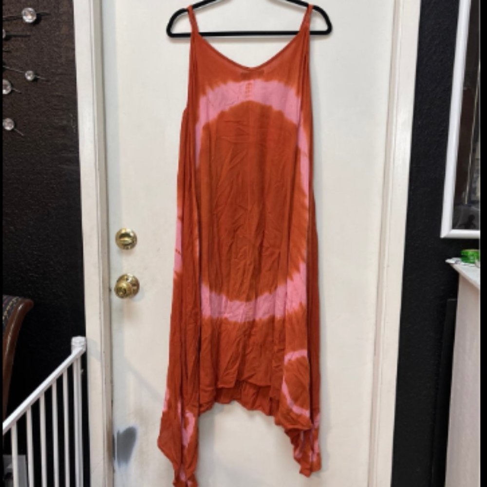 Plus size forever 21 maxi tie dye dress